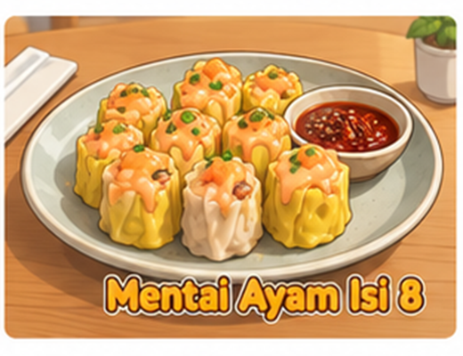 Dimsum Mentai Ayam isi 8